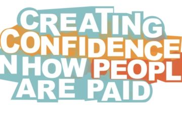Colourful words, creating confidence in how people are paid.